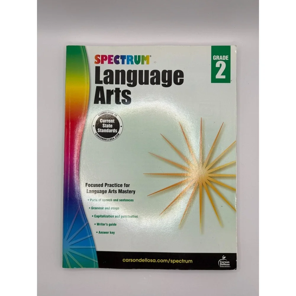 Lot of‎ 3 Educational Workbks Grade 2-3 Spectrum Writing Language Arts Evan-Moor